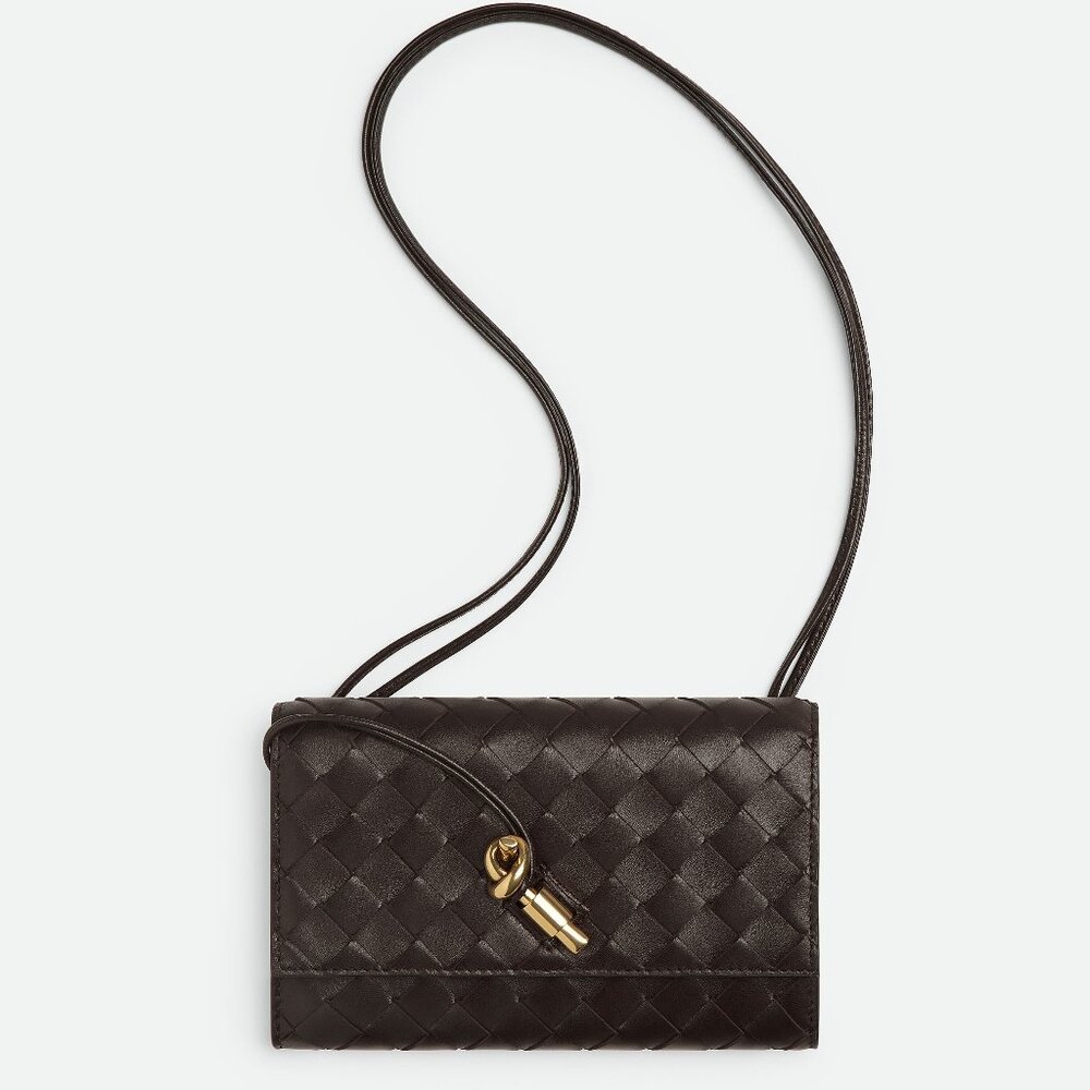 Bottega Veneta Black Woven Leather Bag